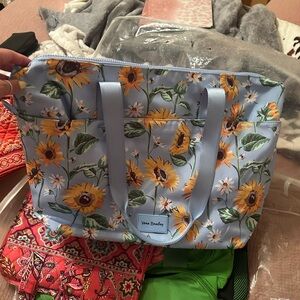 Vera Bradley Sunflower Blue Tote Bag